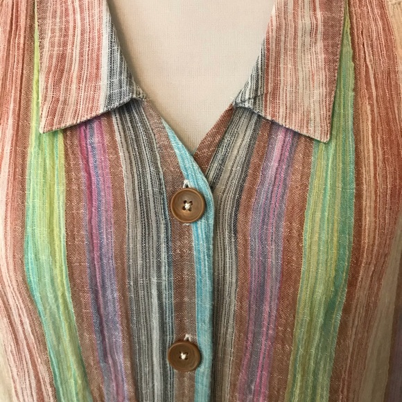 ANTHROPOLOGIE HOLDING HORSES GAUZE SLEEVELESS TOP - Picture 5 of 8